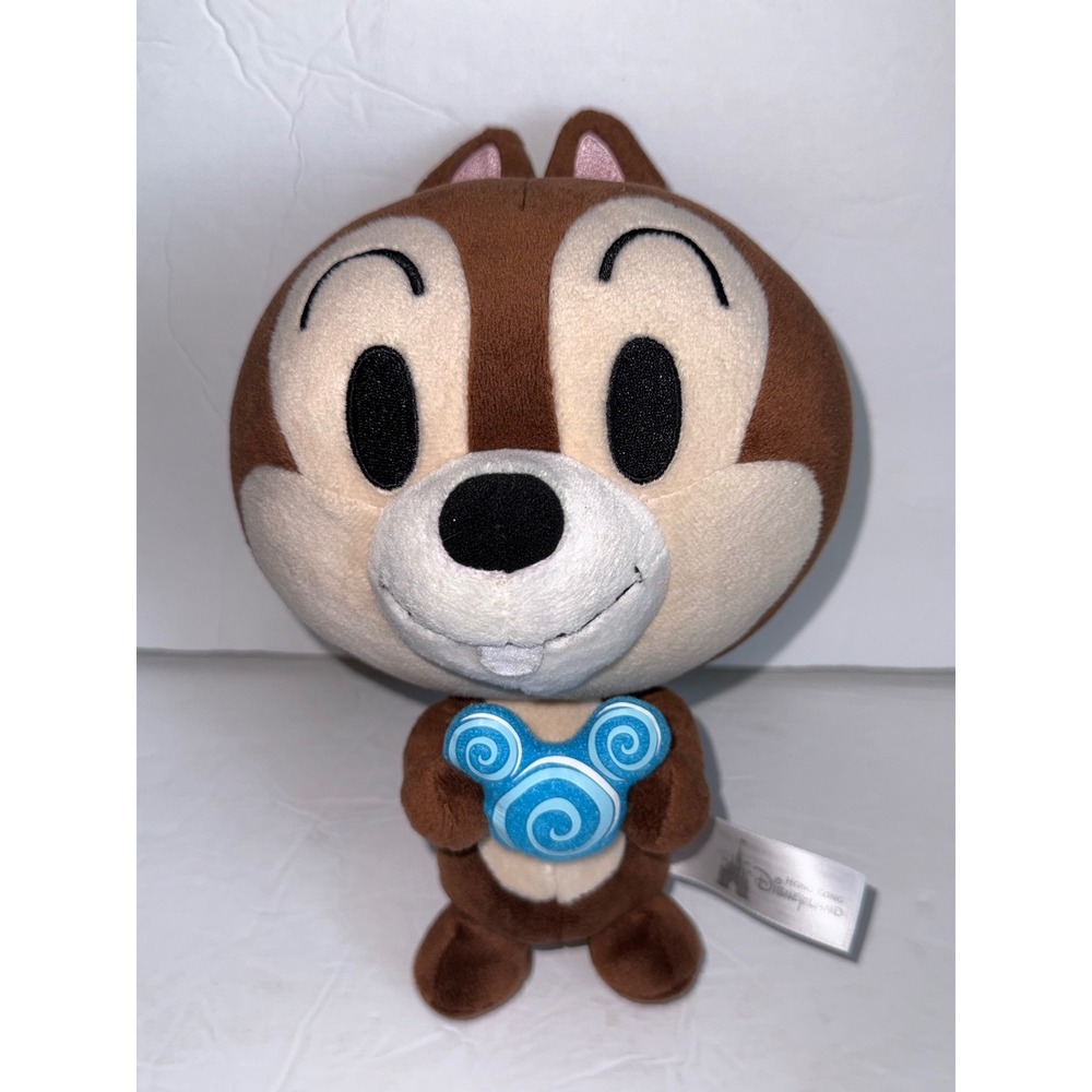 Hong Kong Disneyland Dale Plush Chip n Dale Holding Mickey Lollipop Brown Toy